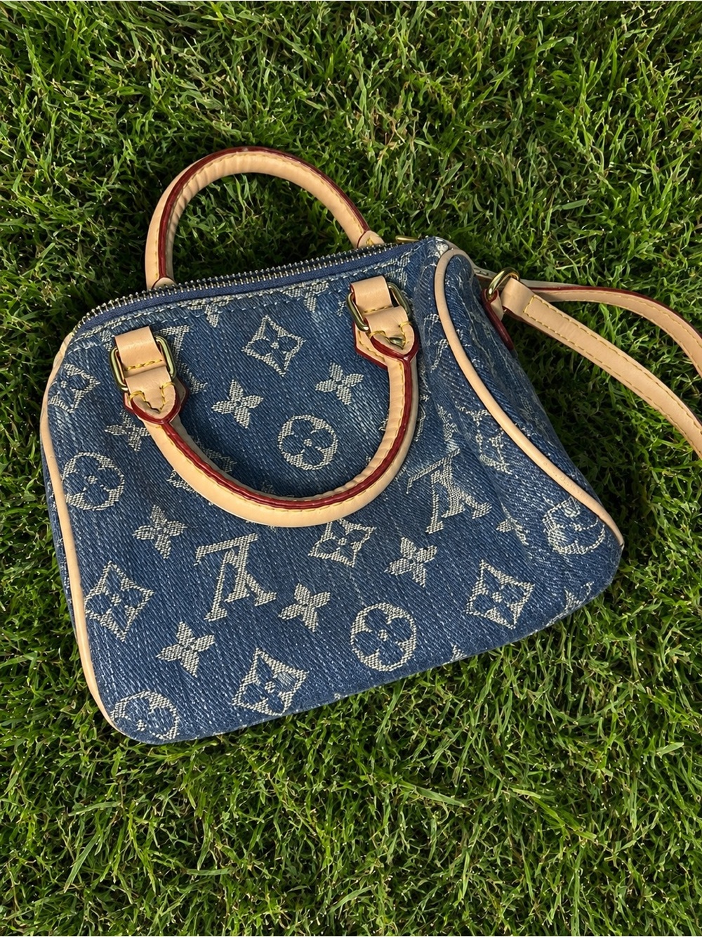 Small crossbody bag denim